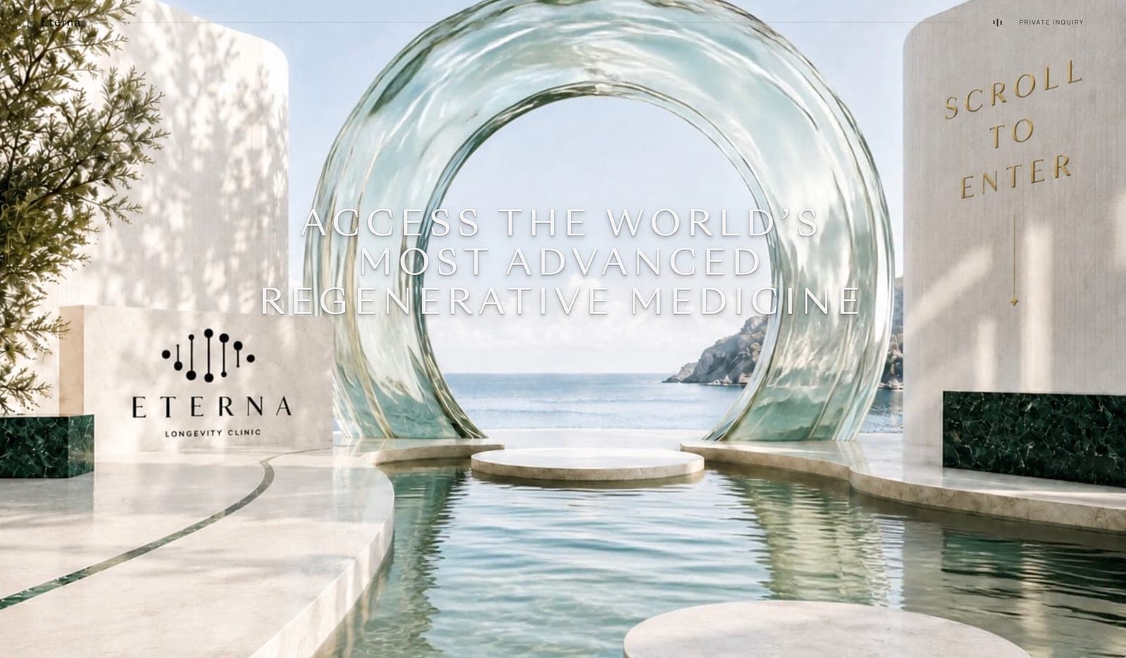 Eterna Health — Private regenerative medicine with a luxury clinic atmosphere.